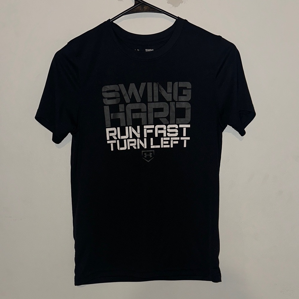 Under Armour Black Tee with Bold Graphic